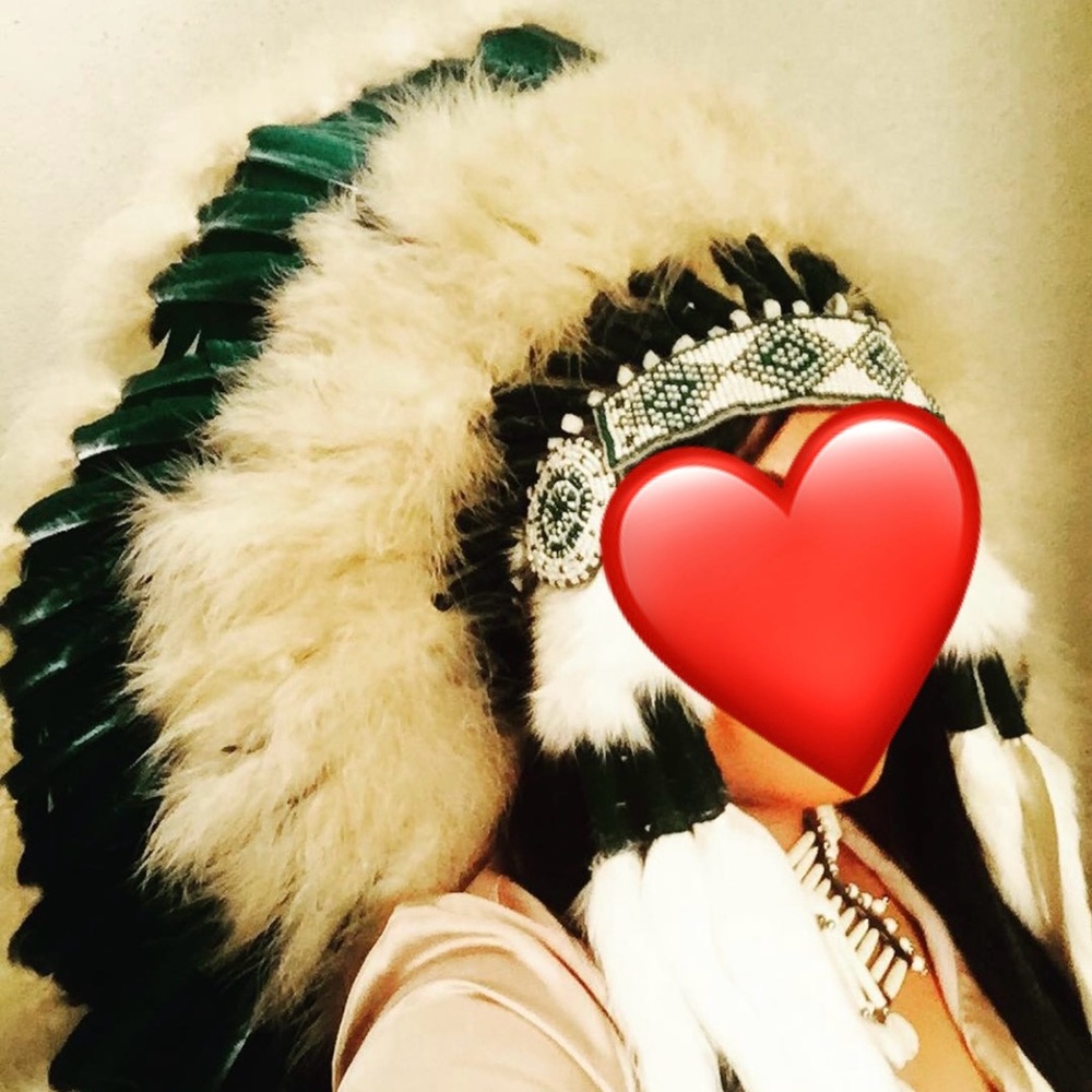 American Indian Feathered Chief Headdress (donation for a ceremonial event)